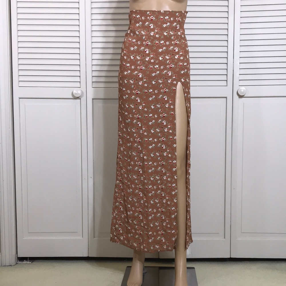 For Love and Lemons Floral Maxi Skirt XS